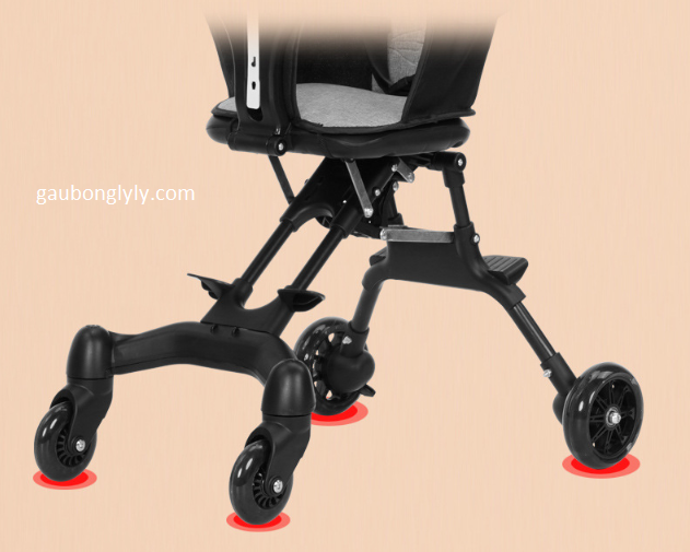 Xe Đẩy Du Lịch Gấp Gọn Đảo Chiều Cho Bé