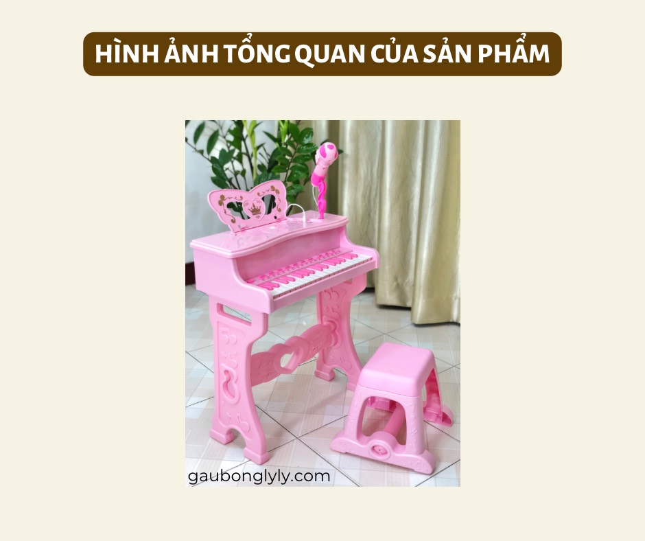 Đàn Piano Công Chúa Cực Xinh Cho Bé